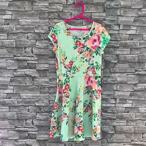 Children's Place Girls Spring Floral Skater Dress